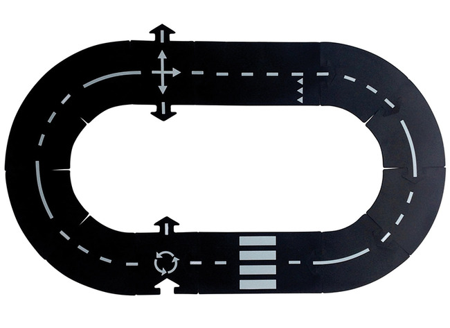 Matten - speelmat - Waytoplay Highway - autobaan - set van 24