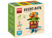 Bouwset - Bioblo - kunststof blokken - Hello Box - Set van 100