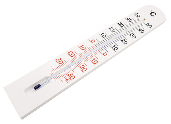 Thermometer - klasthermometer - kunststof - 40 cm - per stuk