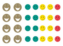 Stickers - Apli - ster - 1,1 cm en 2 cm - op rol - set van 2360 assorti