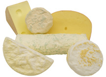 Speelgoed - imitatievoeding - kaas - set van 6 assorti