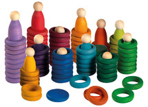 Open-ended - Grapat Nins Carla - ringen en schijven - set van 120 assorti