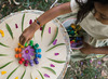 Open-ended - Grapat Mandala Rainbow Mushrooms - paddenstoel - set van 36 assorti