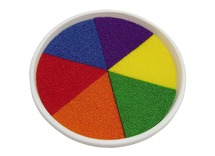 Inktkussens - stempels - 15 cm diameter - regenboog - per stuk