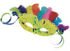 Karton - maskers - venetiaans - blanco - set van 24 assorti