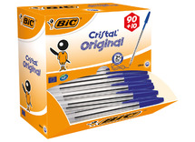 Balpen - BIC - Cristal - blauw - set van 100
