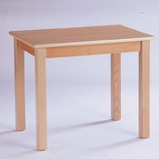 Tafel - Standaard - Rechthoekig 80 X 60 Cm - 40 cm - blad beuk - per stuk