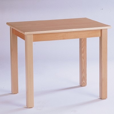 Tafel - Standaard - Rechthoekig 80 X 60 Cm - 40 cm - blad lichte esdoorn - per stuk