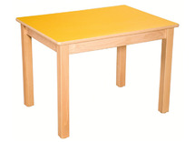 TAFEL - GEKLEURD TAFELBLAD - RECHTHOEKIG 80 X 60 CM