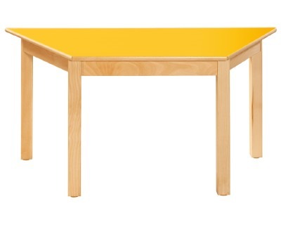 Tafel - Tafelblad - Trapezium 120 X 60 Cm - 40 cm - blad appelgroen - per stuk