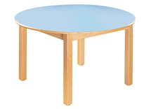 TAFEL - GEKLEURD TAFELBLAD - ROND 100 CM