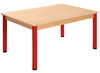 TAFEL - METALEN POTEN - RECHTHOEKIG 120 X 60 CM