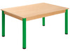 TAFEL - METALEN POTEN - RECHTHOEKIG 120 X 60 CM