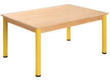 Tafel - Metalen Poten - Rechthoekig - 120 cm x 60 cm x 64 cm - poten grijs - per stuk