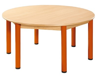 TAFEL - METALEN POTEN - ROND Ø 120 CM