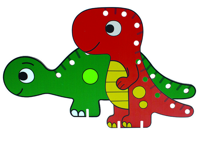 Fijne motoriek - Handige Handen - motoriekborden - junior - dino's - set van 2