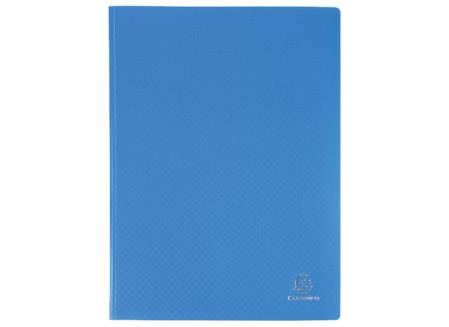 Mappen - presentatiemap - Exacompta - A4 - 40 tassen - blauw - per stuk