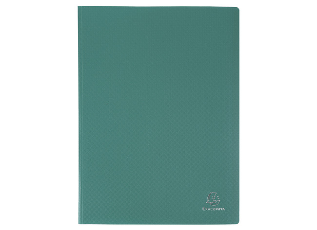 Mappen - presentatiemap - Exacompta - A4 - 40 tassen - groen - per stuk