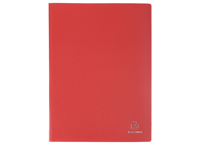 Mappen - presentatiemap - Exacompta - A4 - 40 tassen - rood - per stuk
