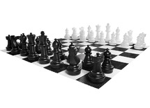 Stukken voor giga schaakspel - h 64 cm