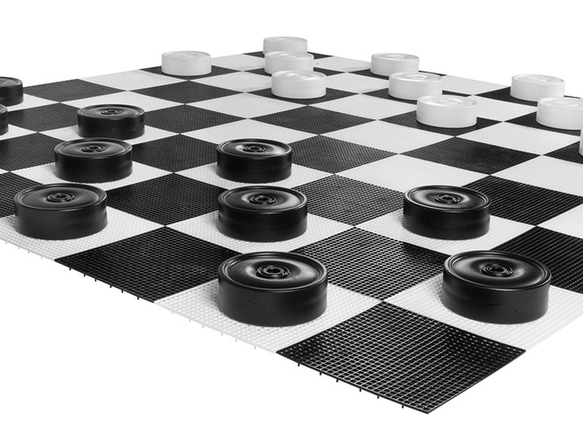 Speelplaatsmarkering - stukken voor giga voor dam- en schaakbord - per set