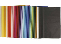Knutselpapier - zijdepapier - 50 x 70 cm - 30 kleuren - set van 300 assorti