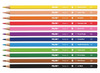 Potloden - kleurpotloden - Milan - dun - zeshoekig - set van 12 assorti
