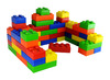 Bouwset - maxi blokken - set van 50 assorti