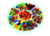 Sorteertray - schotel - met deksel - transparant - 40 x 3,8 cm - per stuk