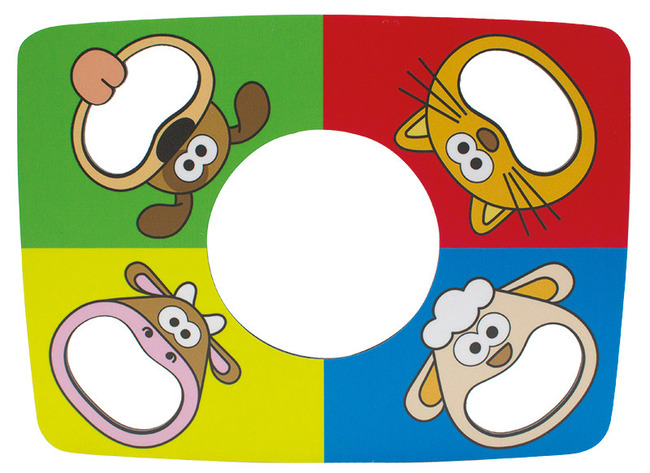 Speeldeksel - Handige Handen - dieren voederen - fijne motoriek - per stuk