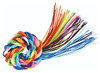 Koord - kunststof - 1,8 mm x 1 m - scoubidou - set van 100 assorti