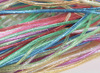 Koord - kunststof - 1,8 mm x 1 m - glitter - scoubidou - set van 50 assorti