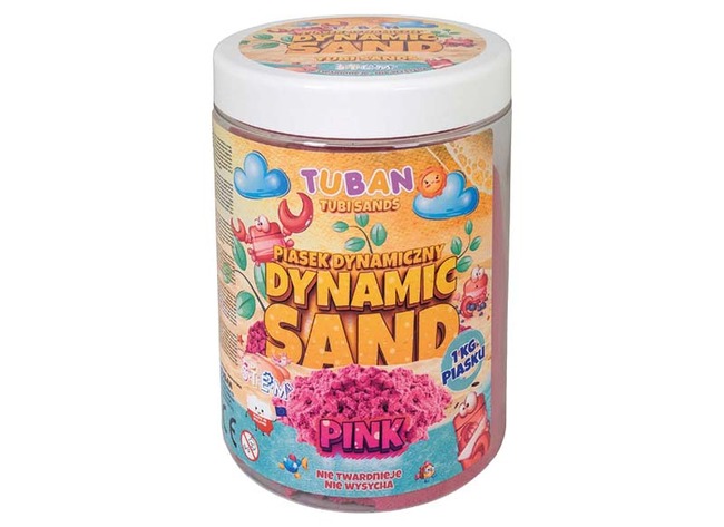 Boetseren - Tuban - Dynamic Sand - bewegend zand - roze - 1 kg 