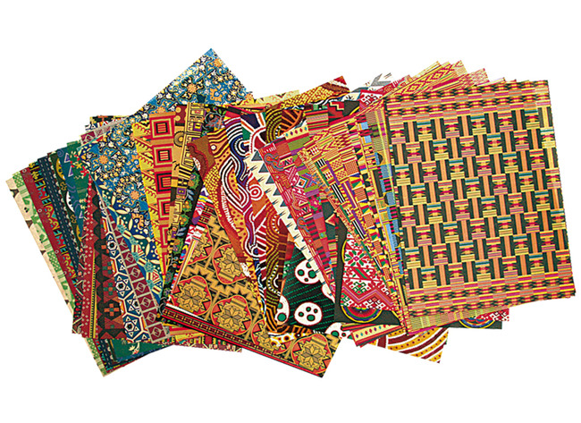 Knutselpapier - Roylco - motieven - etnisch - set van 96 assorti