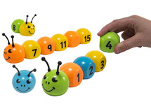 Sorteerspel - getallenrups - getallenrijen - sorteren - per spel