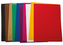 Karton - golfkarton - 10 kleuren - 25 x 35 cm - set van 10 assorti