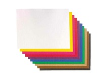 Karton - golfkarton - 10 kleuren - 25 x 35 cm - set van 10 assorti