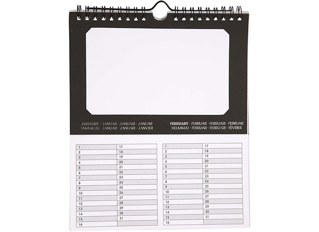 Kalender - verjaardagskalender - passe-partout - set van 5