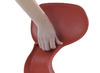 STOEL - KUNSTSTOF KUIP - GRIPZ - VIERPOOTS - ZITHOOGTE 31 CM