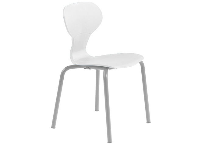 STOEL - KUNSTSTOF KUIP - GRIPZ - VIERPOOTS - ZITHOOGTE 46 CM