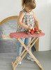Poppenaccessoires - hout - Strijkplank met strijkijzer - per set