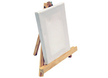 Canvas - schilderpaneel - 13 x 18 cm - met ezel - per set