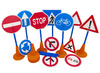 Verkeersborden - verkeerstekens - circuit - verkeer - set van 12 assorti
