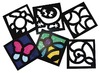 Glas - glasraam - figuren - schildpad, vlinder, bloem en meer - assortiment van 24