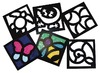 Glas - glasraam - figuren - schildpad, vlinder, bloem en meer - set van 24 assorti