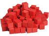 Rekenen - hulpmiddel - kwadraatraam - losse blokjes voor VH3844 - blauw of rood - set van 100