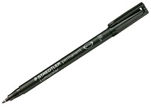 Stiften - schrijfstiften - Staedtler Lumocolor Permanent - 0,6 mm - zwart - per stuk