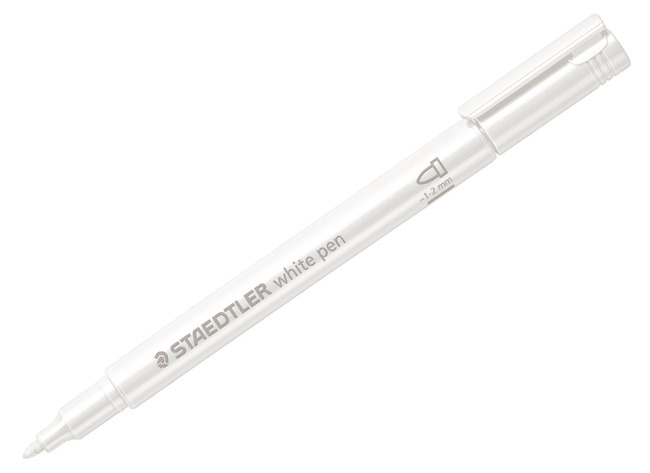 Stiften - kleurstiften - Staedtler Metallic - 1-2 mm - wit - per stuk