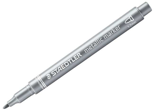 Stiften - kleurstiften - Staedtler Metallic - 1-2 mm - zilver - per stuk