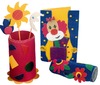 Karton - golfkarton - 10 kleuren - 50 x 70 cm - set van 10 assorti